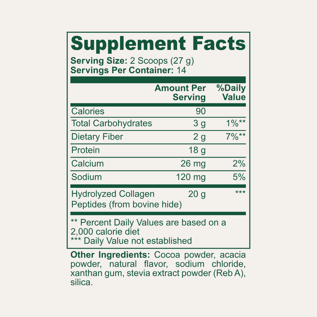 Grass-Fed Collagen Peptides Chocolate